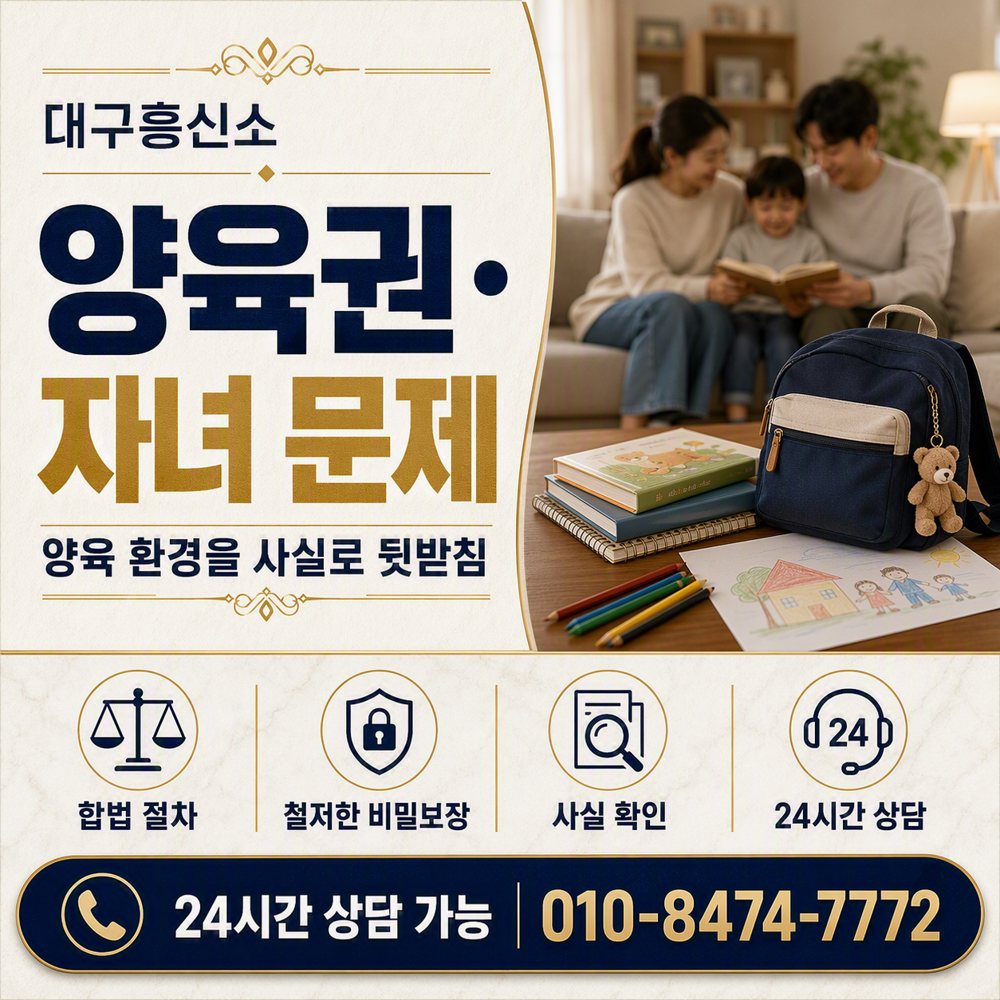 대구흥신소 양육권·자녀 문제 대구흥신소 양육권·자녀 문제